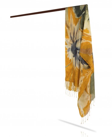 Палантин Женский S23-FLEUR.MODERNE/JAUNE